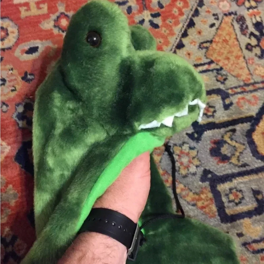 Lil Tots green dinosaur vest fleece - Picture 4 of 8